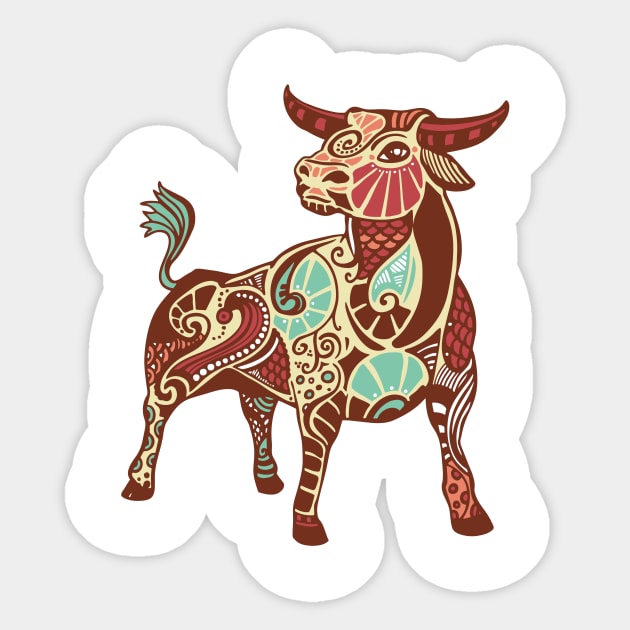 Taurus Sticker by mad_artist